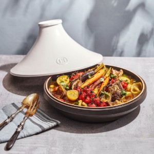 Kerámia tajine, 33,5 cm / 4 L, "Delight", White&Slate - Emile Henry