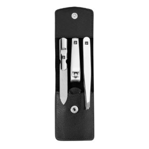 3 db-os készlet rozsdamentes acél, bőrtok, fekete - Zwilling Classic Inox