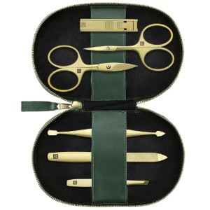6 db-os készlet, rozsdamentes acél, vegán bőrtok (alma), zöld - Zwilling PREMIUM