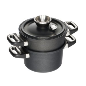 AMT Gastroguss 3 darabos készlet gőzfőzéshez, 24 cm / 4,5 l, alumínium
