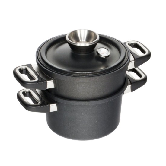 AMT Gastroguss 3 darabos készlet gőzfőzéshez, 24 cm / 4,5 l, alumínium