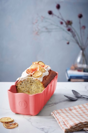 Piskóta tálca, kerámia, 28,5 x 13cm / 1,8 L, Rose Candy - Emile Henry