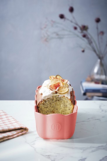 Piskóta tálca, kerámia, 28,5 x 13cm / 1,8 L, Rose Candy - Emile Henry