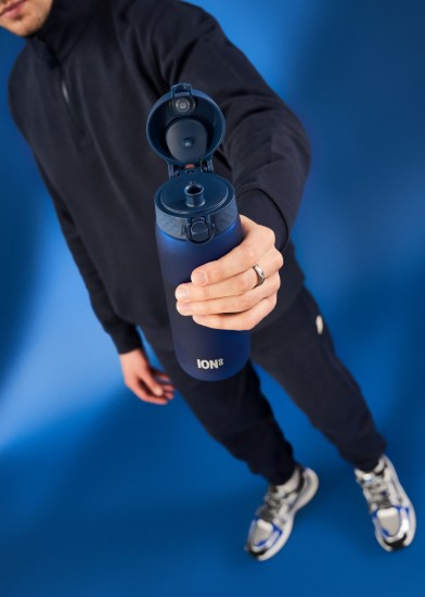 Vizespalack, újrahasznosított, 750ml, sötétkék - Ion8
