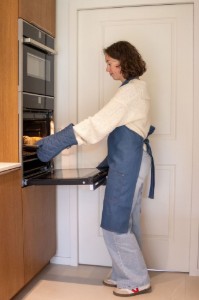 2 db-os konyhai kesztyű készlet, sötétkék - Tiseco