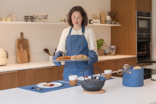 Konyhai kötény, sötétkék - Tiseco