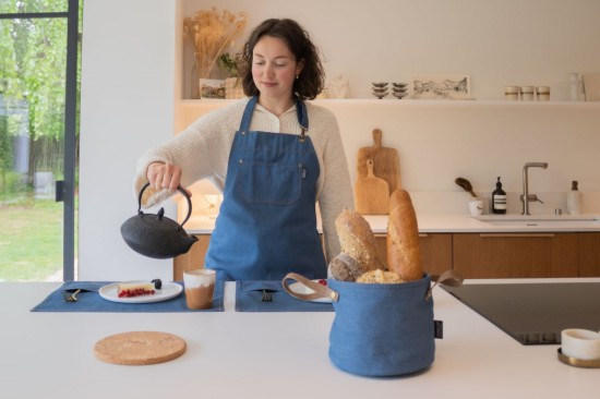 Konyhai kötény, sötétkék - Tiseco