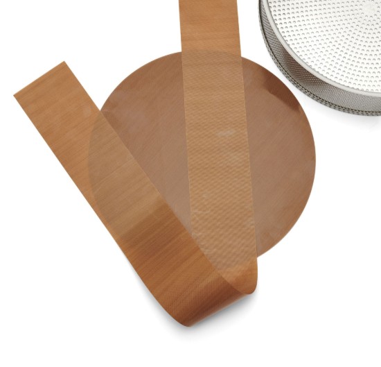 Perforált tortaforma, sütőpapírral, 24 cm, rozsdamentes acél - de Buyer