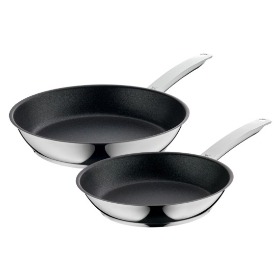 2 db serpenyő készlet, rozsdamentes acél, 24 / 28 cm, "PermaDur Advance" - WMF