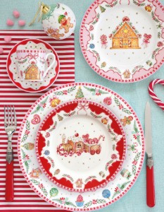 2 darabos porcelán bögre készlet, 300ml, "Sweet Christmas" - Nuova R2S