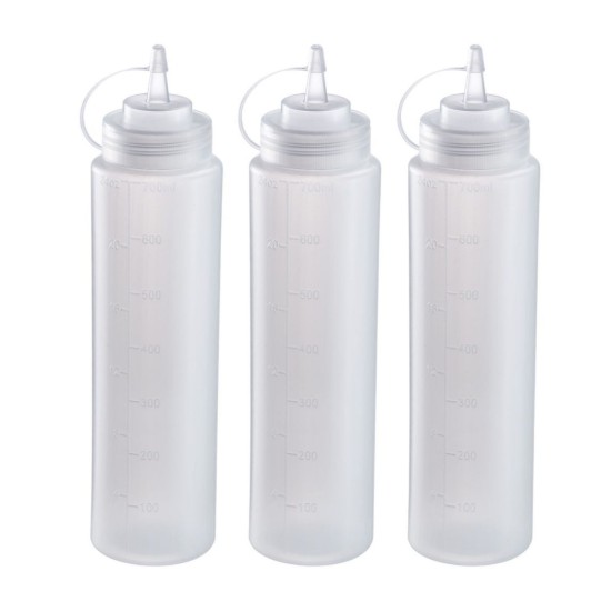 3 darabos műanyag szószos üvegkészlet, 700 ml - Westmark