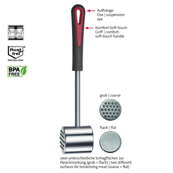 Húskalapács, rozsdamentes acél, "Gallant" - Westmark