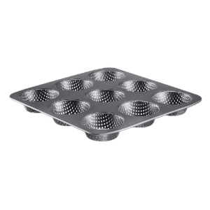Tepsi 9 burger zsemlehez, perforált, acél, 32 x 30 cm - Westmark