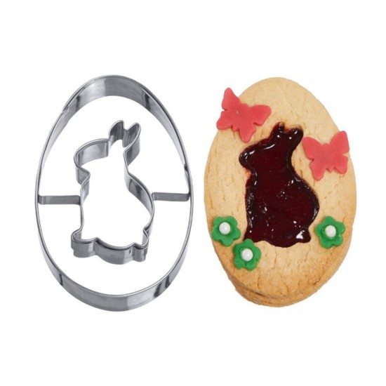 Kiszúróforma, tojás nyuszival, rozsdamentes acél, 8 cm - Westmark