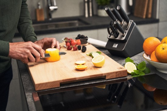 7 darabos késkészlet, beépített élezőmodullal, "All Star", kőrisfa - Zwilling