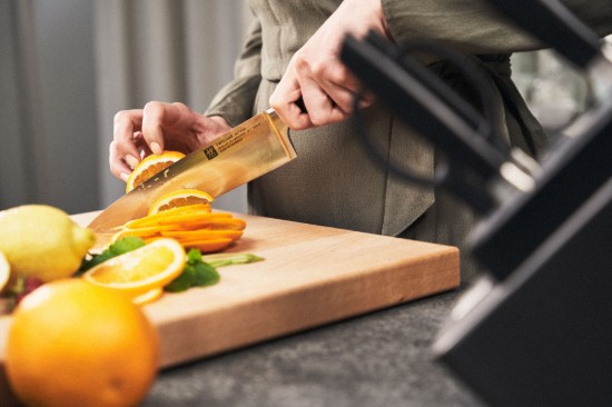 7 darabos késkészlet, beépített élezőmodullal, "All Star", kőrisfa - Zwilling