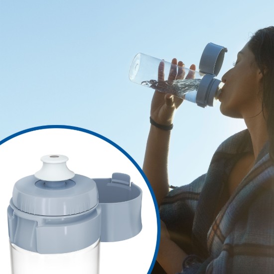 BRITA Vital vízszűrős kulacs, 600 ml (világoskék) + 2db microdisc