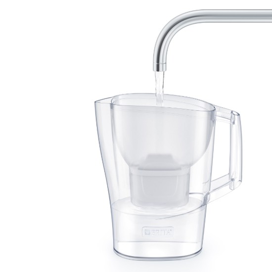 BRITA - Aluna vízszűrő kancsó  + 1db PP Maxtra Pro szűrő patron, 2,4 L (fehér)