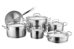 Edénykészlet, 11 db, rozsdamentes acél, "Proline" - Korkmaz