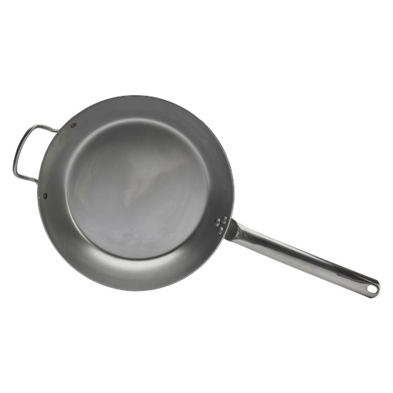 Szénacél serpenyő, 32 cm, "CARBON PLUS" - de Buyer