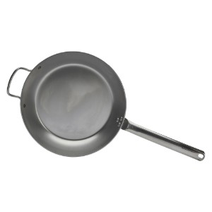 Szénacél serpenyő, 32 cm, "CARBON PLUS" - de Buyer