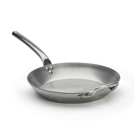 Szénacél serpenyő, 32 cm, "CARBON PLUS" - de Buyer