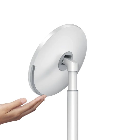 Kozmetikai tükör, fényerőszabályzóval, 20 cm, Fehér - simplehuman