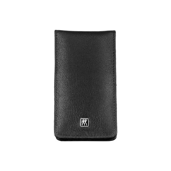 4 részes manikűrkészlet, rozsdamentes acél, bőrtok, fekete - Zwilling Classic Inox