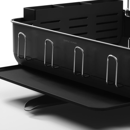 Edénysütő, rozsdátlan, 56.6 x 51.4 x 29.2 cm, matt fekete - simplehuman