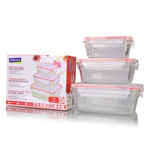 Glasslock - 3 db üveg ételtároló készlet