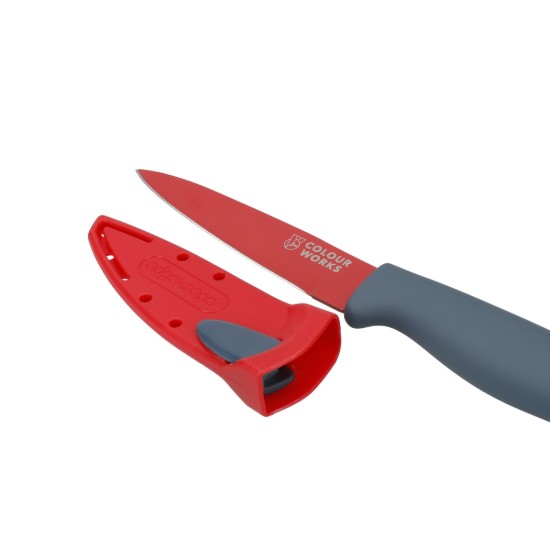 Colourworks - Kés hámláshoz 9,5 cm, Piros