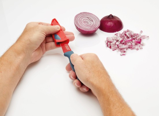 Colourworks - Kés hámláshoz 9,5 cm, Piros