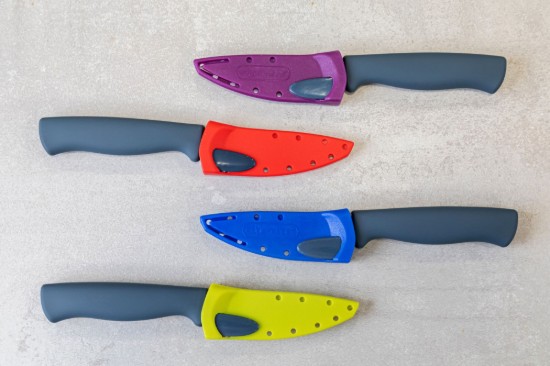 Colourworks - Kés hámláshoz 9,5 cm, Piros