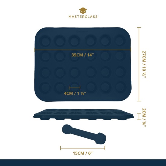 Kitchen Craft sütőtepsi, acél, 35 x 27 cm, "MasterClass"