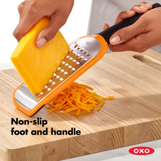 Durva reszelő, rozsdamentes acél, "Good Grips", narancssárga - OXO