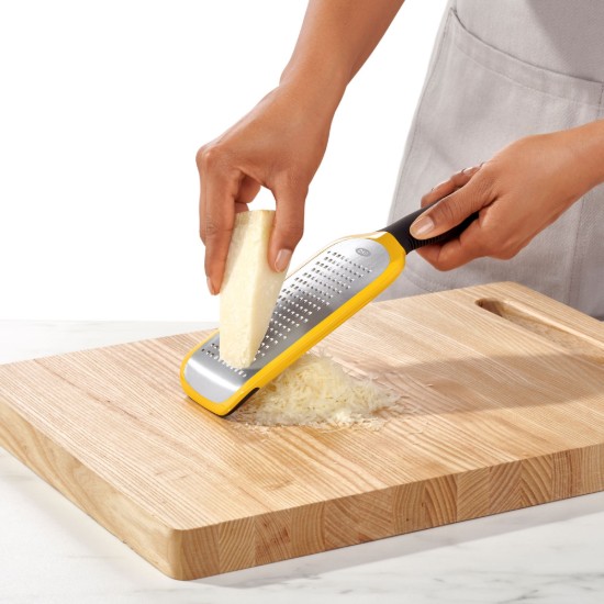 Közepes reszelő, rozsdamentes acél, "Good Grips", sárga - OXO