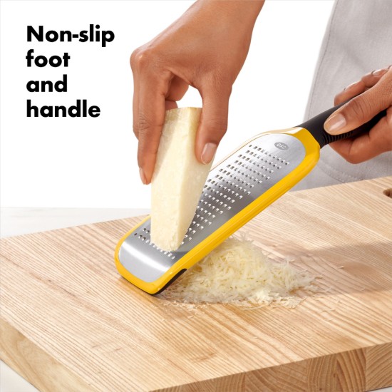 Közepes reszelő, rozsdamentes acél, "Good Grips", sárga - OXO