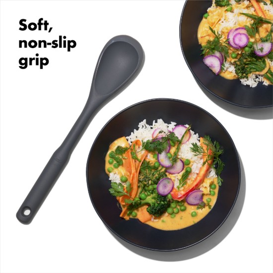 Főzőkanál, szilikon, 30,5 cm, "Good Grips", fekete - OXO