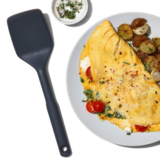 Főzőspatula, szilikon, 31 cm, "Good Grips", fekete - OXO