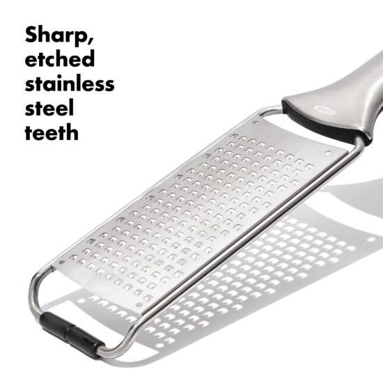 Közepes reszítő, rozsdamentes acél, 29,2 cm, "SteeL" - OXO