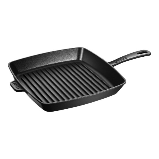 Staub Négyszögletes grillsütő 30 cm, Fekete