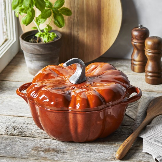 Staub - Pumpkin Cocotte fazék, öntöttvas, 24cm/3,45L, Cinnamon