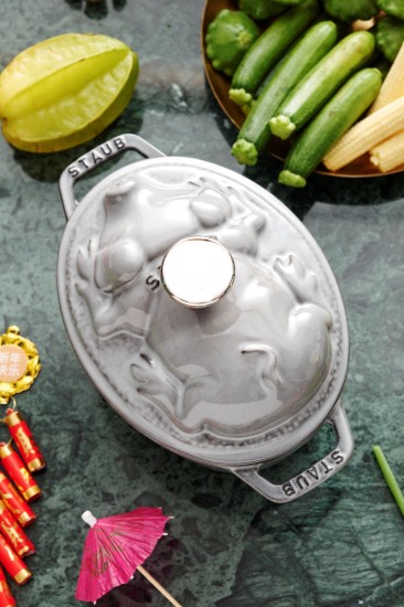 Staub cocotte cochon 17 cm / 1 l, Graphite Grey