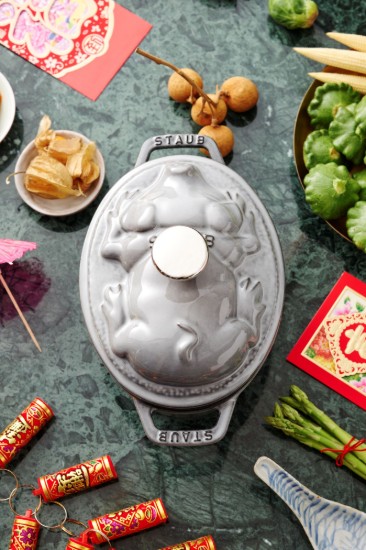 Staub cocotte cochon 17 cm / 1 l, Graphite Grey