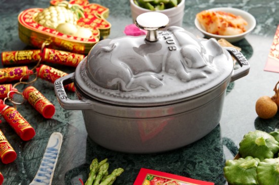 Staub cocotte cochon 17 cm / 1 l, Graphite Grey
