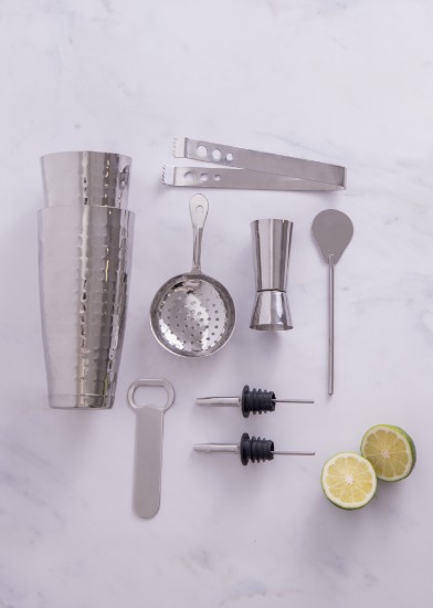 BarCraft - Szett koktélok készítéséhez, rozsdamentes acél, 8 részes