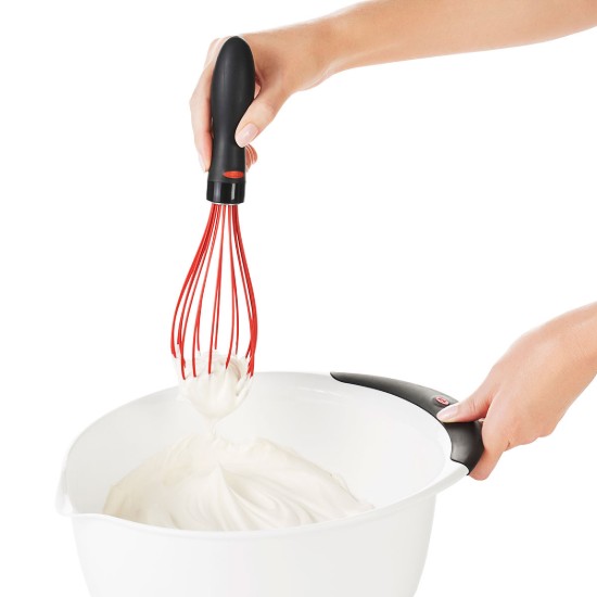 Szilikon habverő, 28 cm, "SoftWorks", piros - OXO