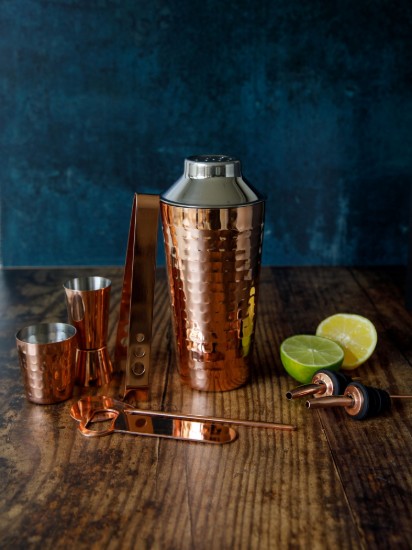 BarCraft - Koktélkészlet, 7 részes, rozsdamentes acél, Copper