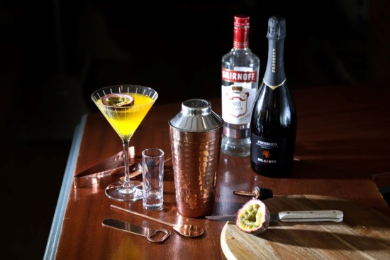 BarCraft - Koktélkészlet, 7 részes, rozsdamentes acél, Copper