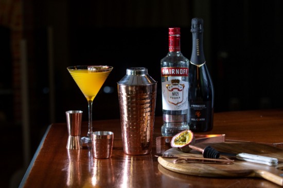 BarCraft - Koktélkészlet, 7 részes, rozsdamentes acél, Copper